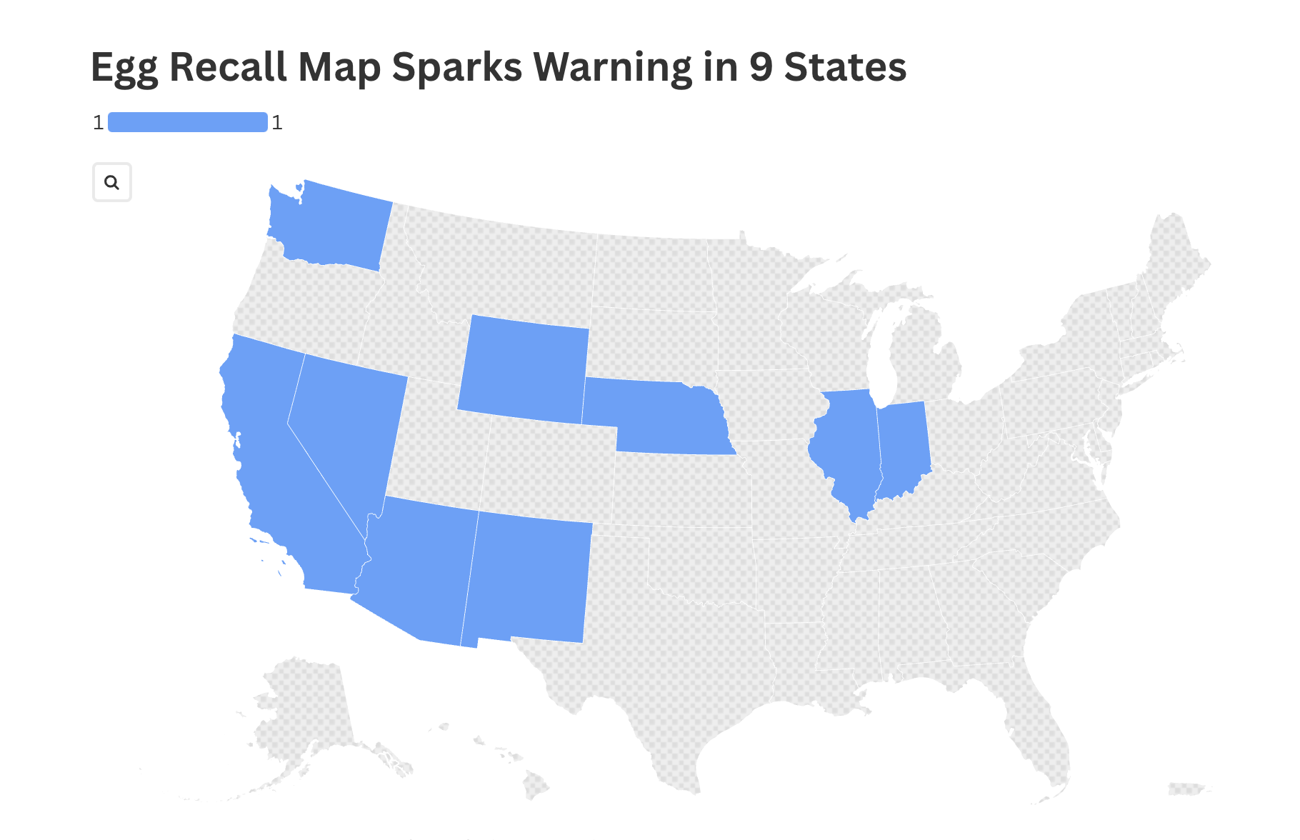 Egg Recall Map